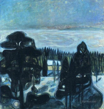 Edvard Munch Painting - noche blanca 1901 Edvard Munch